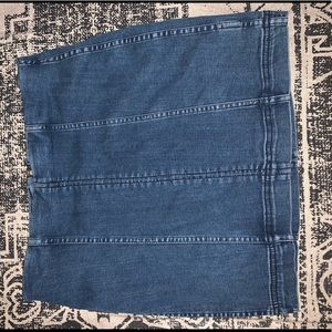 FREE PEOPLE MODERN FEMME size 8 denim mini skirt